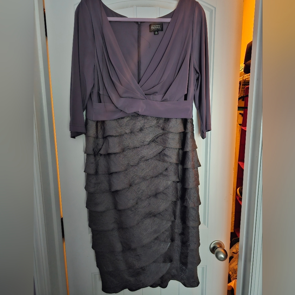 Adriana Papell 18W Lilac Dress
